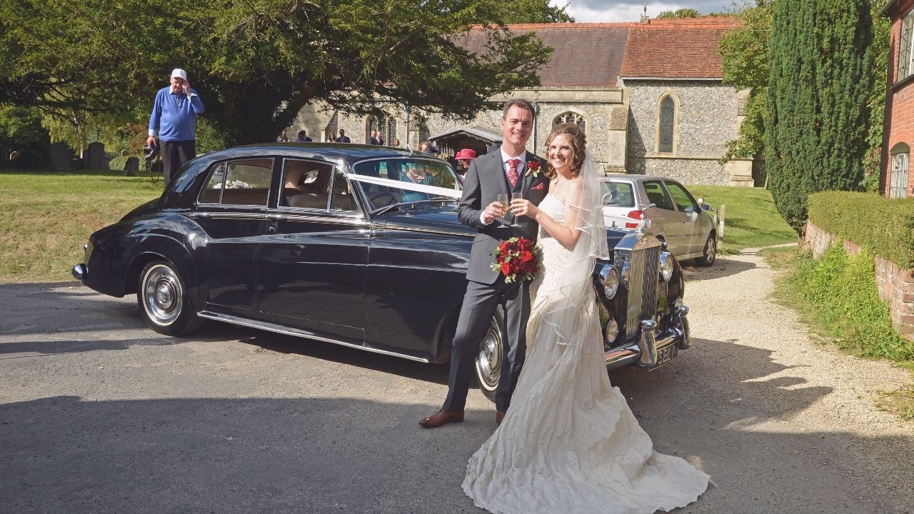 Dennis and I on our wedding day 